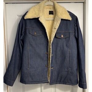 Vintage Sears Roebucks Men's Denim Sherpa Jacket